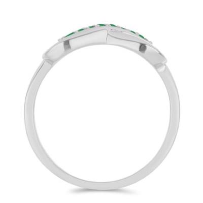 BUY 925 SILVER NATURAL EMERALD GEMSTONE RING